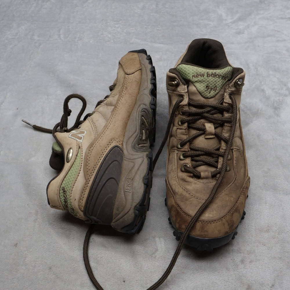 New Balance Mens 9EE Hiking Shoes Brown 974 Leather Outdoor Trail Walking Rugged